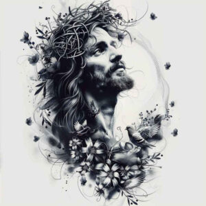 jesus tattoo design ideas studio quality divine love represents endurance