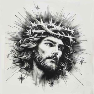 jesus tattoo design ideas Surrealism mysterious divine love represents strength