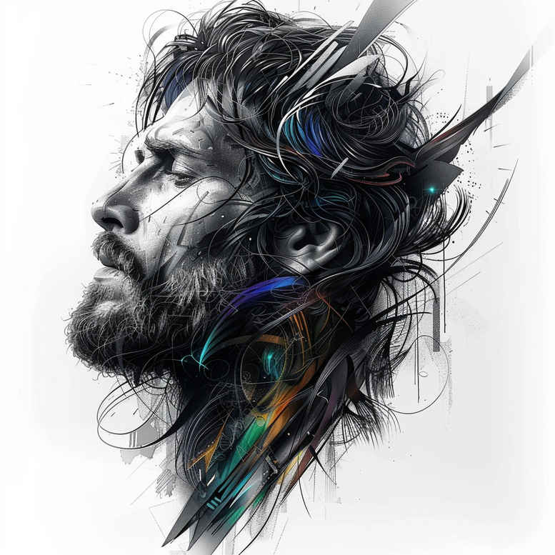 jesus tattoo design ideas illustrative style divine mercy for heel