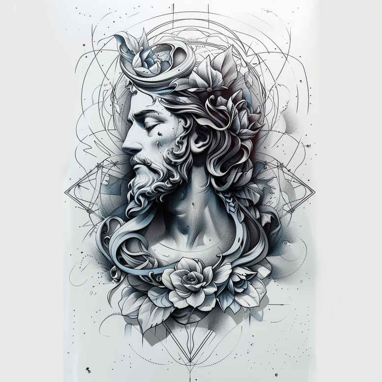 jesus tattoo design ideas realistic structure eternal embodying resilience