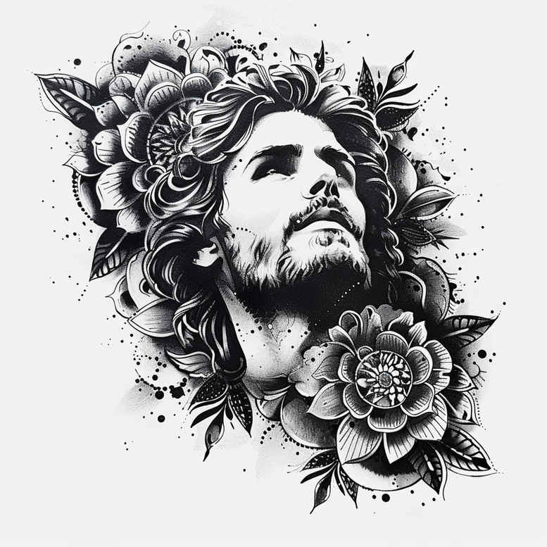 jesus tattoo design ideas vivid detail faith endurance and power