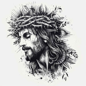 jesus tattoo design ideas textured skin faith for heel