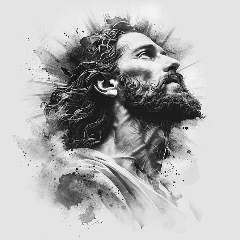 jesus tattoo design ideas skin texture faith perseverance and power