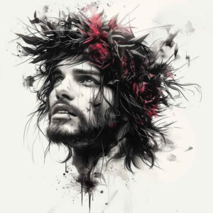 jesus tattoo design ideas gradient fills holy for ribs