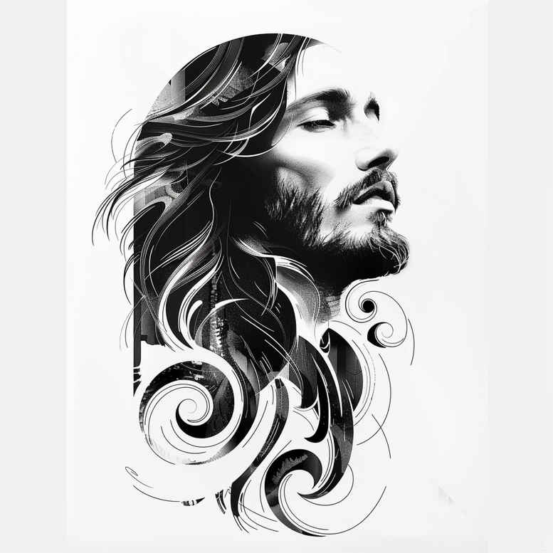 jesus tattoo design ideas real ink flow holy hands for ribs