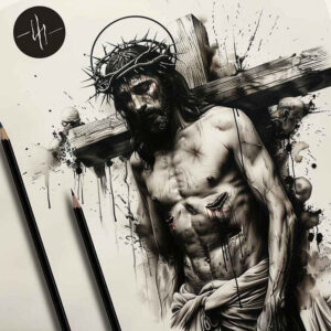 jesus tattoo design ideas seamless blend holy spirit meaning determination