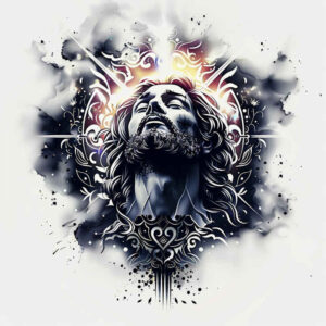 jesus tattoo design ideas Neotraditional balanced tones holy spirit represents strength