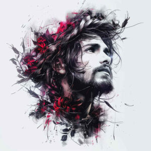 jesus tattoo design ideas high-contrast peaceful perseverance and power
