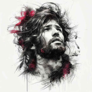 jesus tattoo design ideas deep blacks prayer shows courage