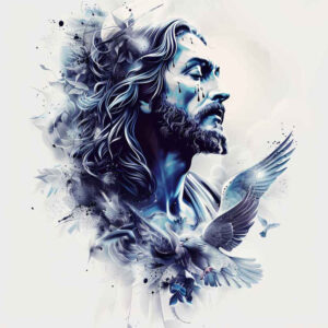 jesus tattoo design ideas precise gradient prayerful for lower arm