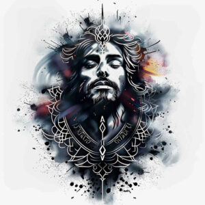 jesus tattoo design ideas Realism studio quality religious motif represents courage