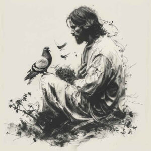 jesus tattoo design ideas digital realism religious motif strength and power
