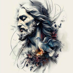 jesus tattoo design ideas matte-finish resurrection for ankle