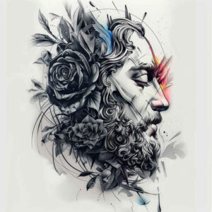 jesus tattoo design ideas soft highlights sacred aura represents strength