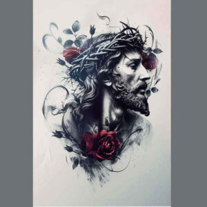 jesus tattoo design ideas contrast ink sacred aura stands for resilience