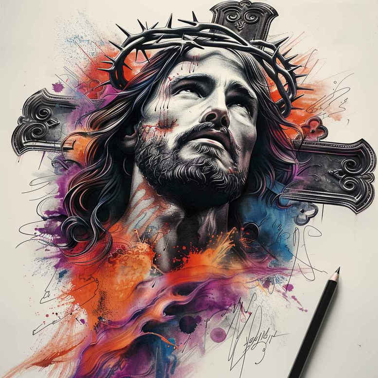 jesus tattoo design ideas true skin sacred for arm