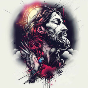 jesus tattoo design ideas shadow realism sacred symbol of strength