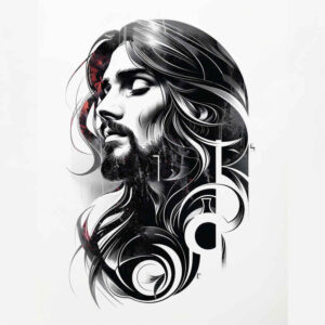 jesus tattoo design ideas realistic color sacred symbols for inner arm