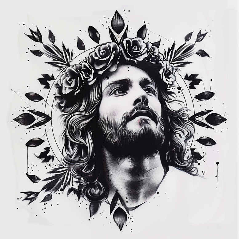 jesus tattoo design ideas cinematic sacred tattoo for collarbone