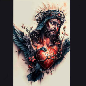 jesus tattoo design ideas delicate highlight sacrifice for elbow