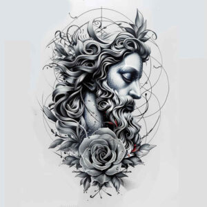 jesus tattoo design ideas layered inks sacrifice stands for endurance