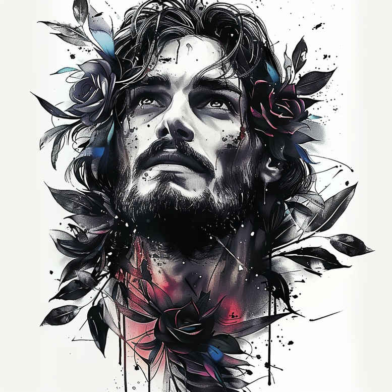 jesus tattoo design ideas emotional depth salvation symbolising determination
