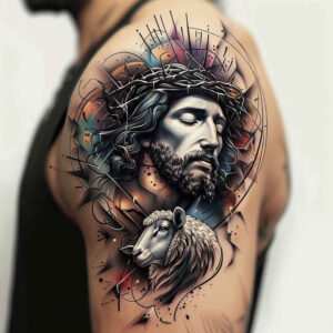 jesus tattoo design ideas skin illusion spiritual light represents strength