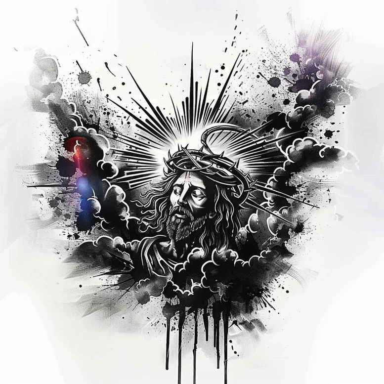 jesus tattoo design ideas natural contours spiritual shows perseverance