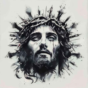 jesus tattoo design ideas Realism optical depth spiritual strength for foot