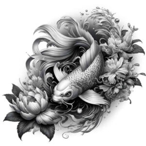 artistic-koi-neotraditional-layered-fill-for-wrist – tattoo design ideas free ai generated – Gallery: koi-fish-inkby-ai