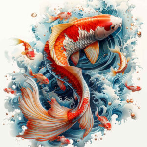 fine-line-koi-neotraditional-modern-classic-for-lower-chest – tattoo design ideas free ai generated – Gallery: koi-fish-inkby-ai
