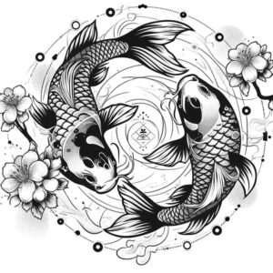 koi-with-dynamic-motion-surrealism-unreal-for-arm – tattoo design ideas free ai generated – Gallery: koi-fish-inkby-ai
