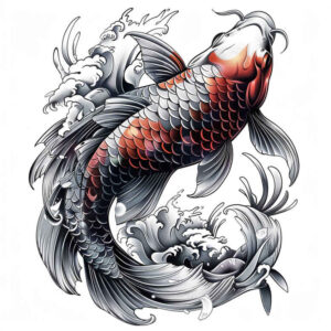 koi-with-3d-effect-neotraditional-subtle-highlights-for-fingers – tattoo design ideas free ai generated – Gallery: koi-fish-inkby-ai