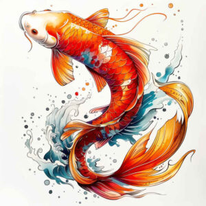 delicate-koi-surrealism-distorted-reality-for-wrist-side – tattoo design ideas free ai generated – Gallery: koi-fish-inkby-ai