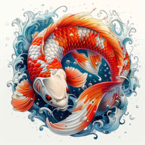 realistic-koi-surrealism-symbolic-motifs-for-arm – tattoo design ideas free ai generated – Gallery: koi-fish-inkby-ai