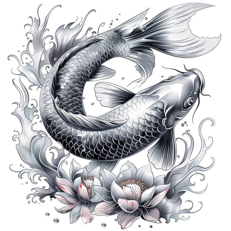 koi-fish tattoo design ideas clean contrast artistic perseverance and power