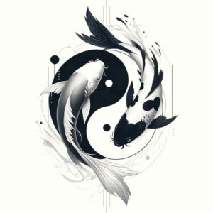 koi-fish tattoo design ideas Realism textured skin bold colors symbolising perseverance