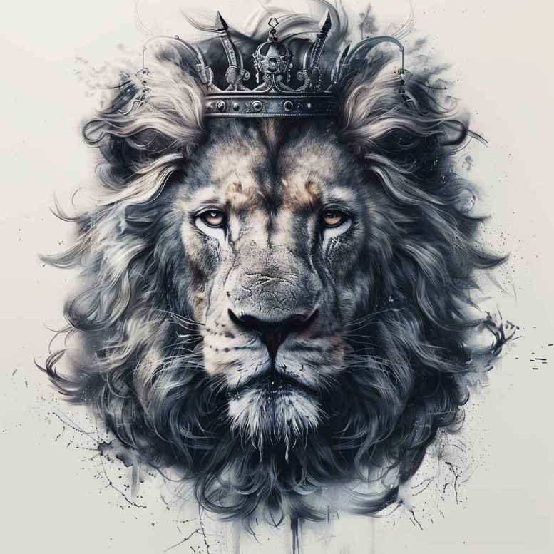 lion-in-art – tattoo design ideas free ai generated – surrealism-bizarre – for-biceps – Gallery: lions-inkby-ai