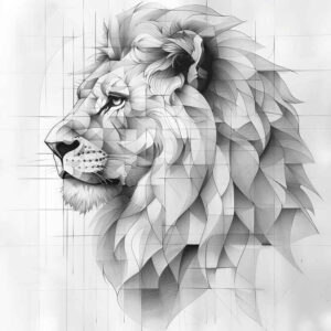lion-in-motion – tattoo design ideas free ai generated – realism-detailed-rendering – for-forearm – Gallery: lions-inkby-ai