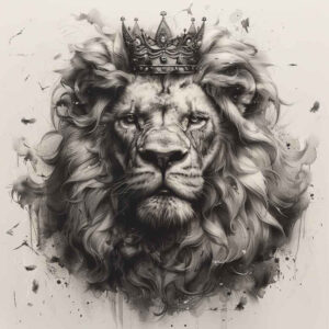 lion – tattoo design ideas free ai generated – neotraditional-dynamic-color – for-upper-back – Gallery: lions-inkby-ai