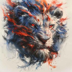 lion-with-shading – tattoo design ideas free ai generated – neotraditional-clean-fill – for-ankle – Gallery: lions-inkby-ai