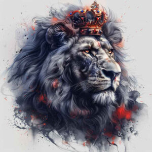 lion-with-strength – tattoo design ideas free ai generated – neotraditional-sharp-edges – for-inner-arm – Gallery: lions-inkby-ai