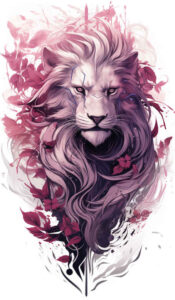 lions – tattoo design ideas free ai generated – neotraditional-bold-texture – for-hip – Gallery: lions-inkby-ai