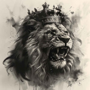 lions – tattoo design ideas free ai generated – neotraditional-bold-texture – for-upper-arm – Gallery: lions-inkby-ai