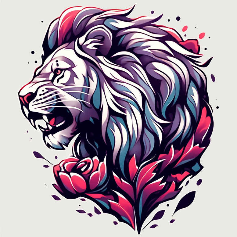 lions – tattoo design ideas free ai generated – realism-precise-gradient – for-forearm – Gallery: lions-inkby-ai