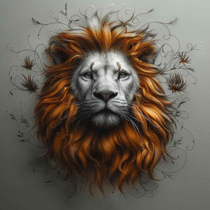 lions – tattoo design ideas free ai generated – realism-subtle-saturation – for-lower-thigh – Gallery: lions-inkby-ai