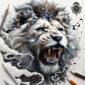 lions tattoo design ideas Realism realistic dimension artistic for biceps