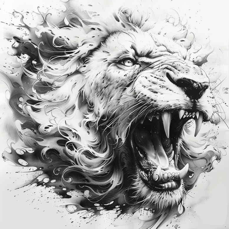 lions tattoo design ideas hyperrealistic artistic represents courage