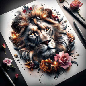 lions tattoo design ideas bold highlights bold for palm