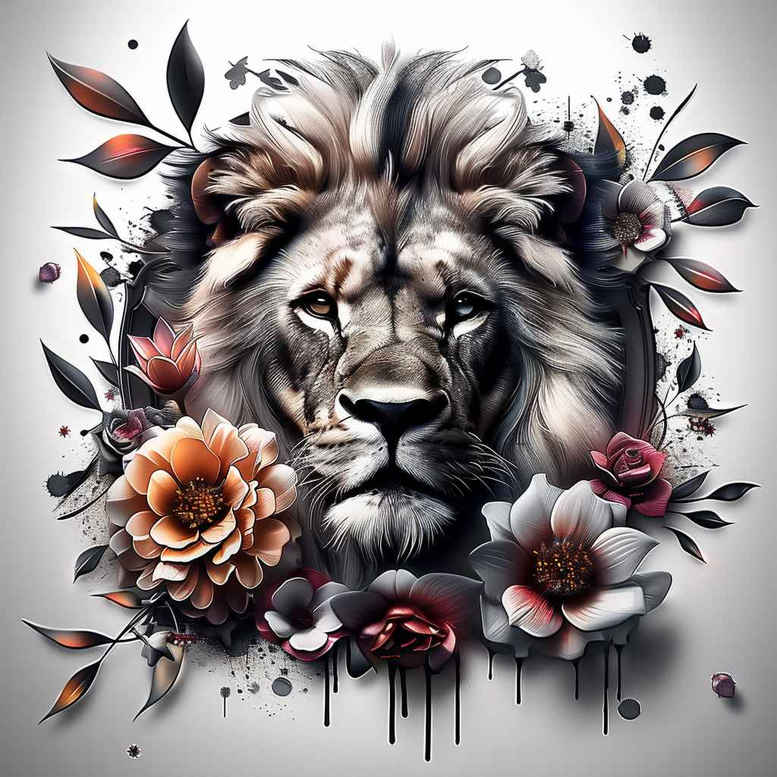 lions tattoo design ideas detailed linework bold lines embodying strength